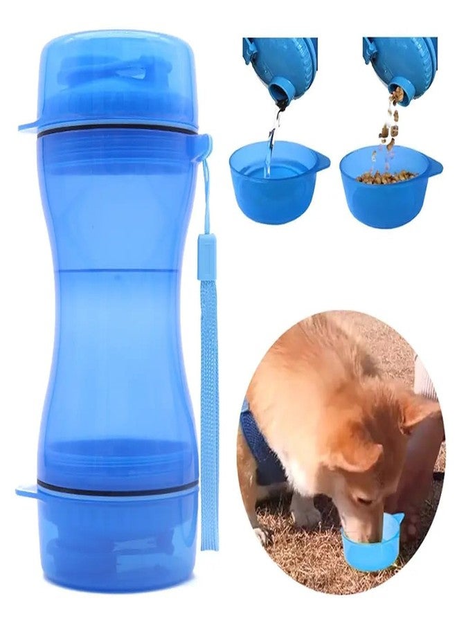 Toriox 2 in 1 Pet Travel Feeder Bottle for Water and Snacks | Leakproof Dog Cat Dispenser Cup with Bowls | Lightweight BPA-Free Portable Solution for Outdoor Feeding, Hiking, and Long Trips - Image 3
